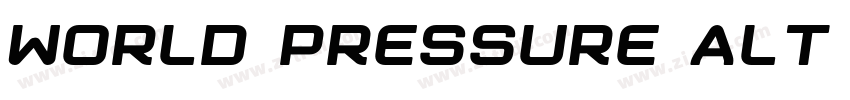 World Pressure Alt S字体转换